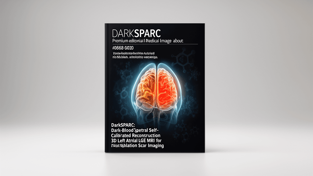 DarkSPARC: Dark-Blood Spectral Self-Calibrated Reconstruction of 3D Left Atrial LGE MRI for Post-Ablation Scar Imaging